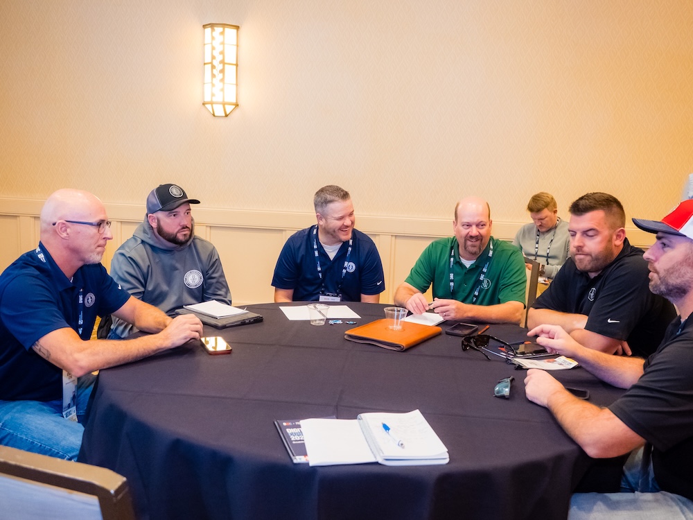 Different contractors networking during DWC 2025
